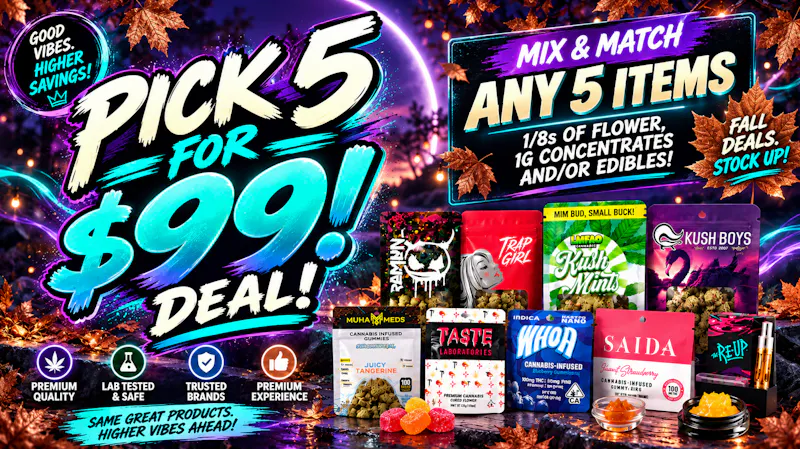 The Re-Up - Stockton PICK 5 for $99!