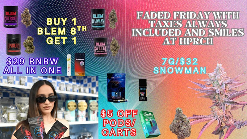 Herbal Pain Relief Center FADED FRIDAY!!!