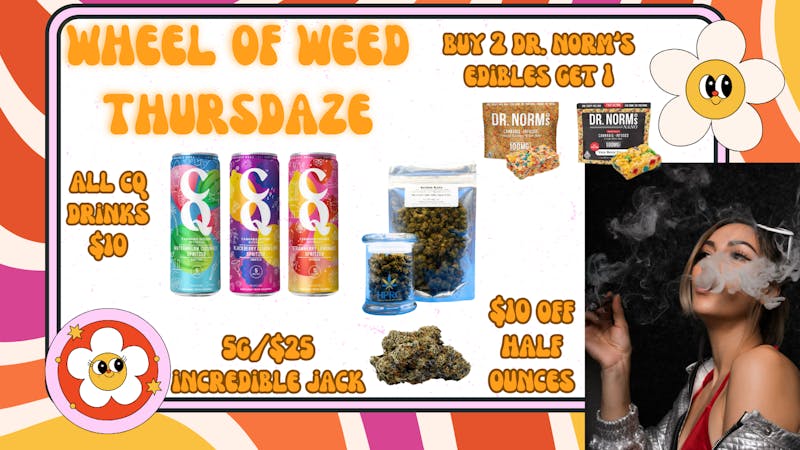 Herbal Pain Relief Center WHEEL OF WEED THURSDAY!