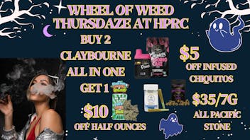 Herbal Pain Relief Center WHEEL OF WEED THURSDAZE!