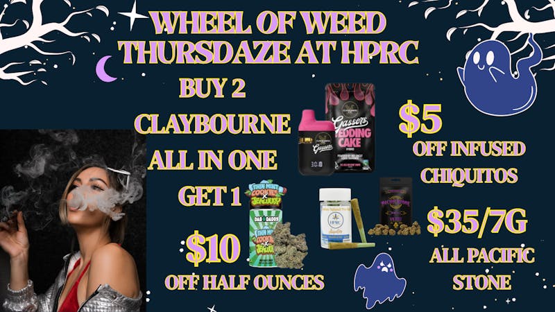 Herbal Pain Relief Center WHEEL OF WEED THURSDAZE!