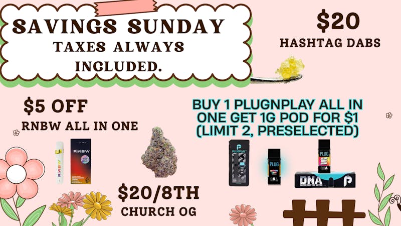 Herbal Pain Relief Center SAVINGS SUNDAY!