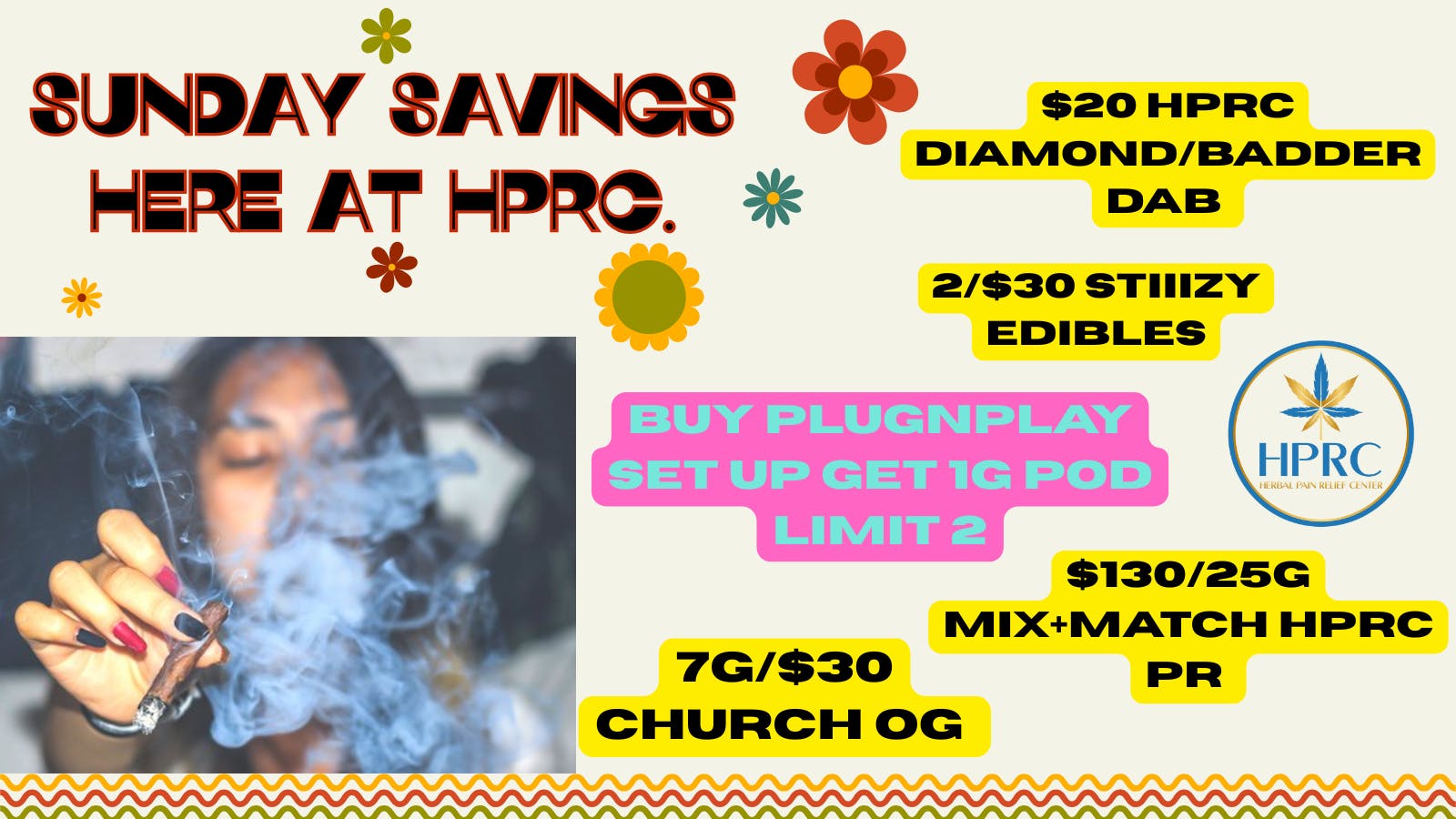 Herbal Pain Relief Center HPRC'S SUNDAY SMOKE