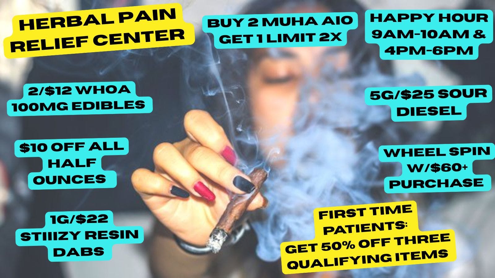 Herbal Pain Relief Center HPRC'S WHEEL OF WEED THURSDAY