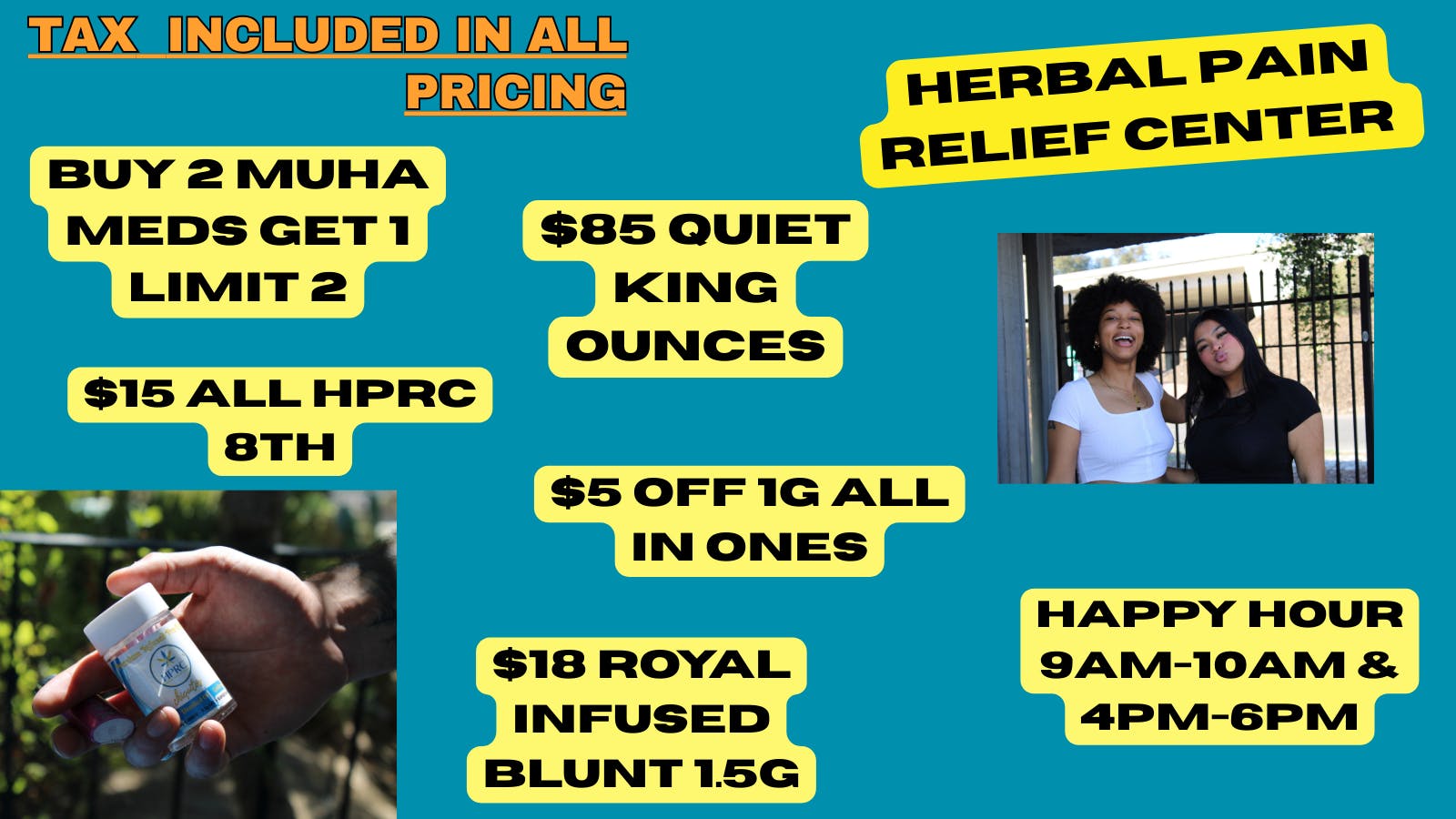 Herbal Pain Relief Center HPRC'S WEEDLICIOUS WEDNESDAY