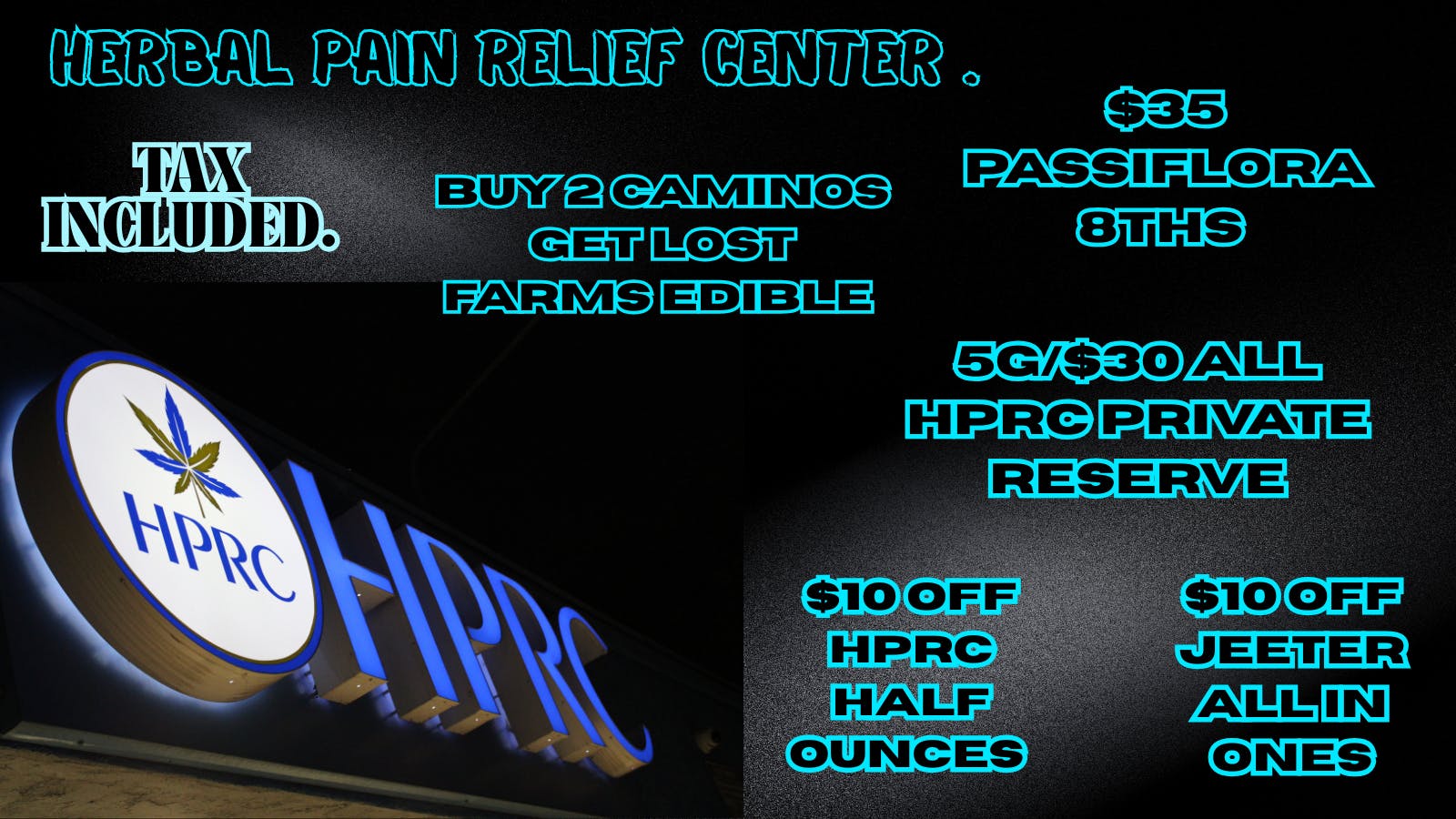Herbal Pain Relief Center HPRC'S 2 STAMP TUESDAY