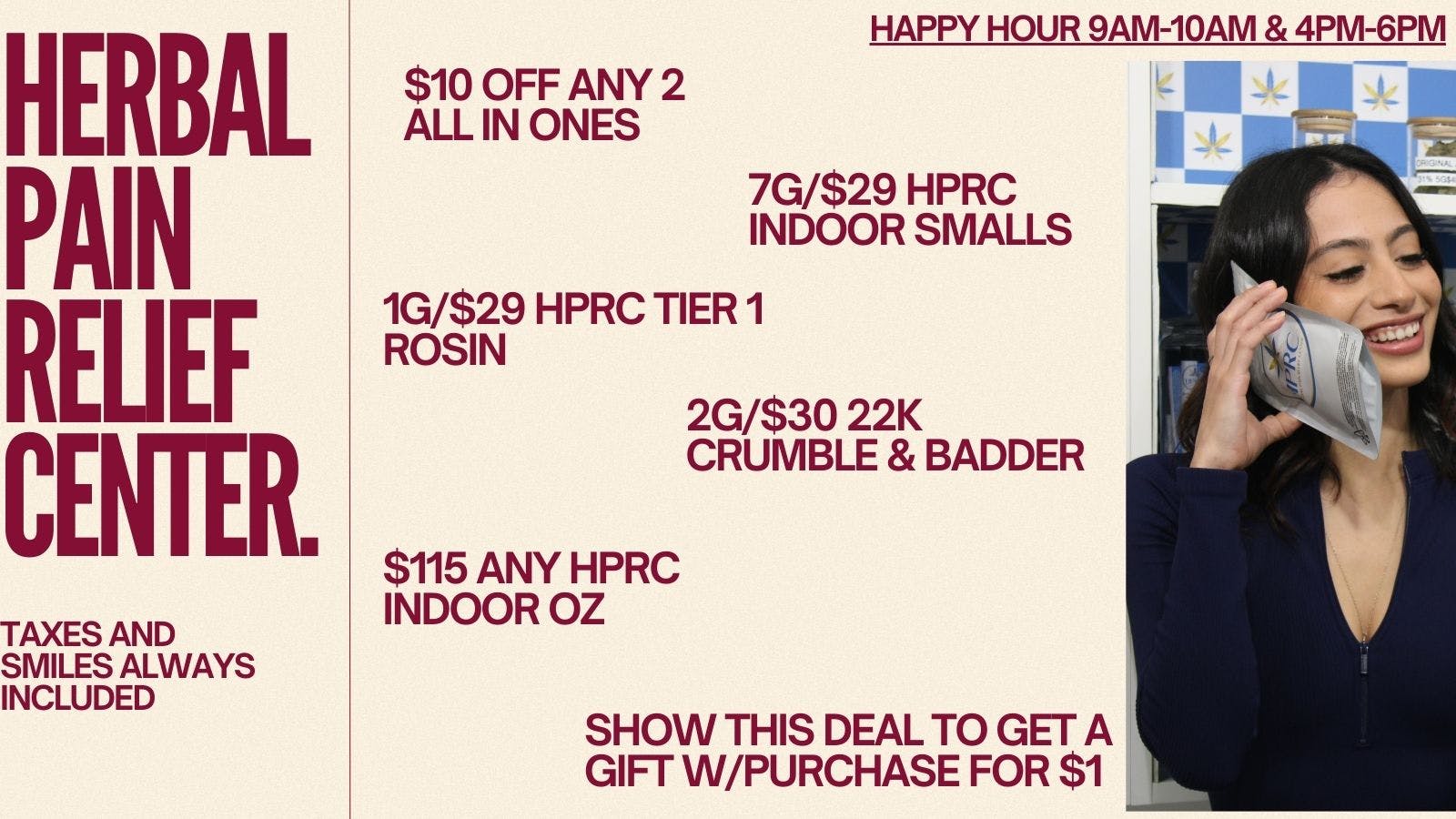 Herbal Pain Relief Center HPRC'S THURSDAY SESH