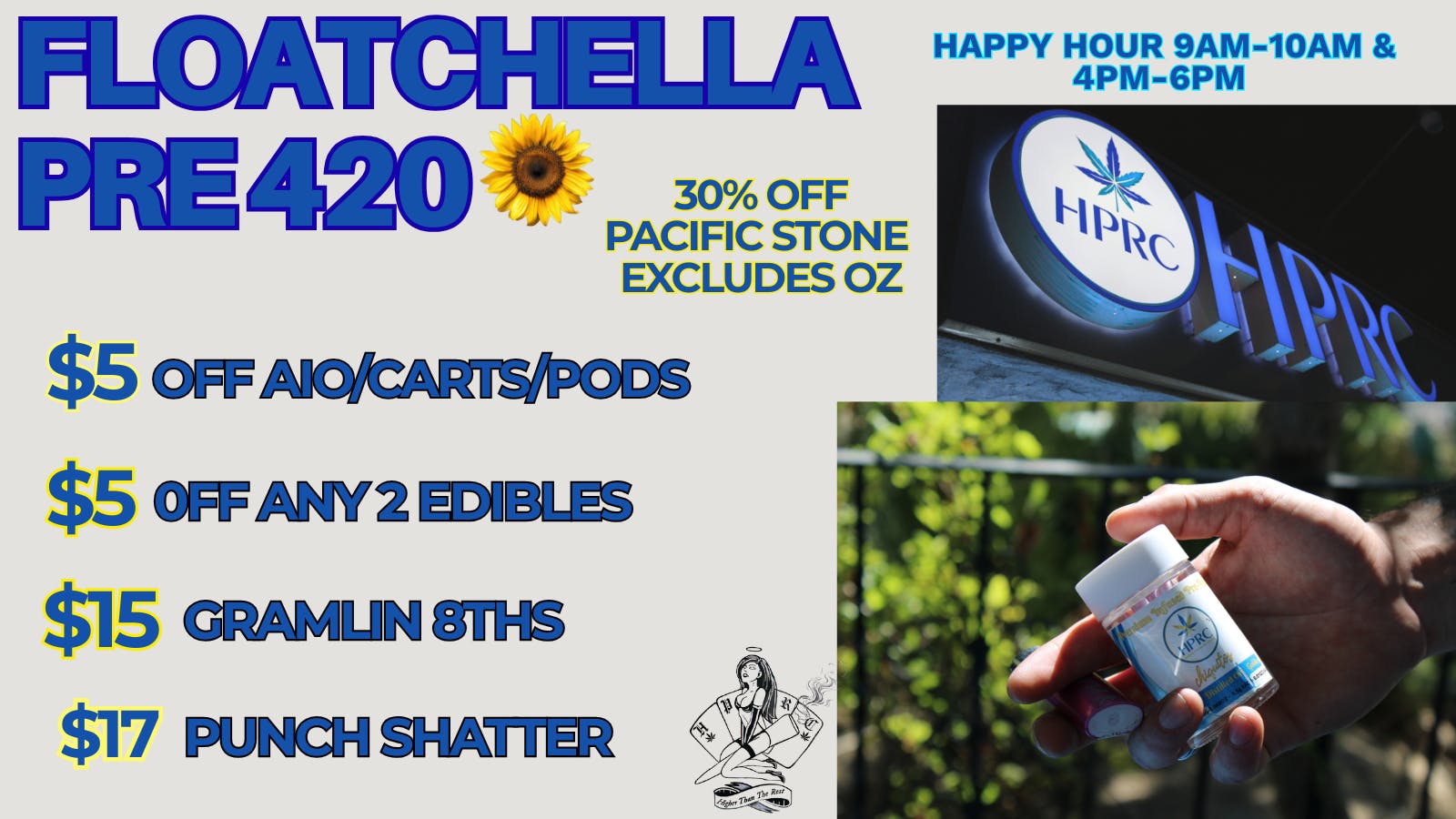 Herbal Pain Relief Center HPRC'S FLOATCHELLA PRE 420