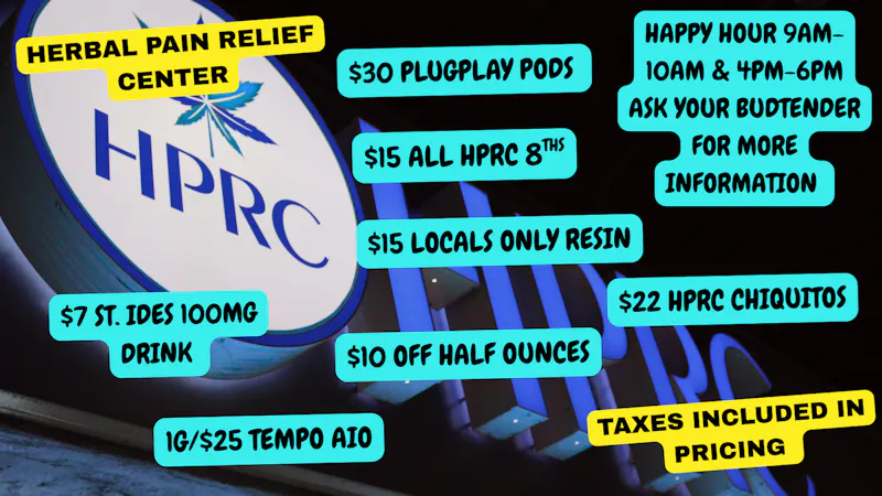Herbal Pain Relief Center HPRC'S TOKIN' THURSDAY
