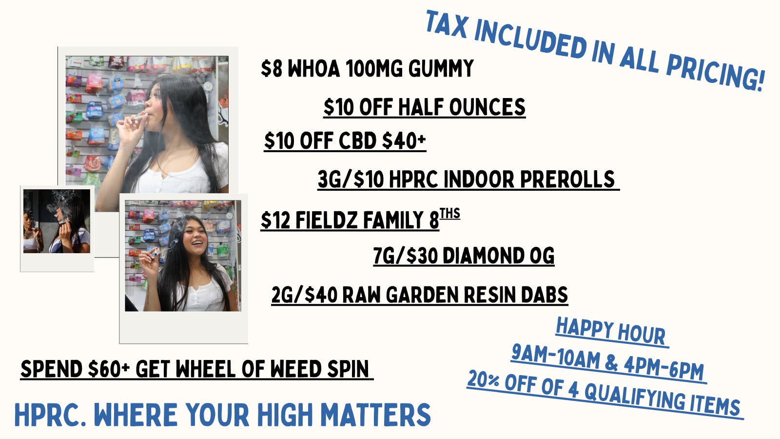 Herbal Pain Relief Center HPRC'S WHEEL OF WEED THURSDAY