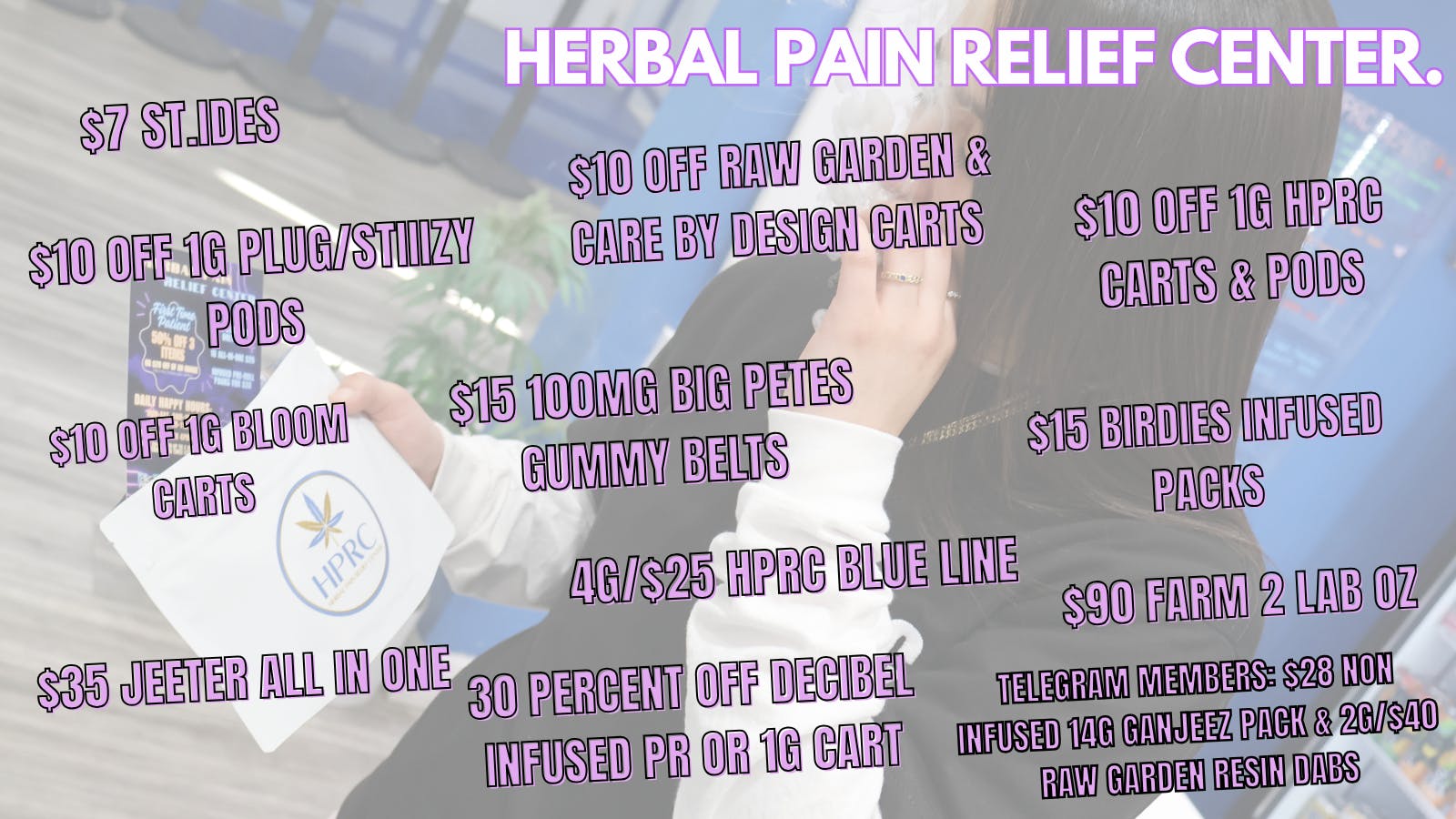 Herbal Pain Relief Center HPRC'S MONDAY MUNCHIE