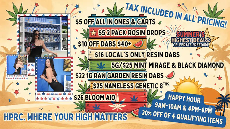 Herbal Pain Relief Center $14 DIMEBAG 8THS & 1G/$40 MOUNTAIN MAN ROSIN