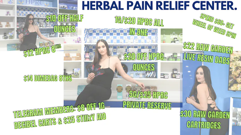 Herbal Pain Relief Center $22 RAW GARDEN L.R. DABS , $30 RAW GARDEN CARTS