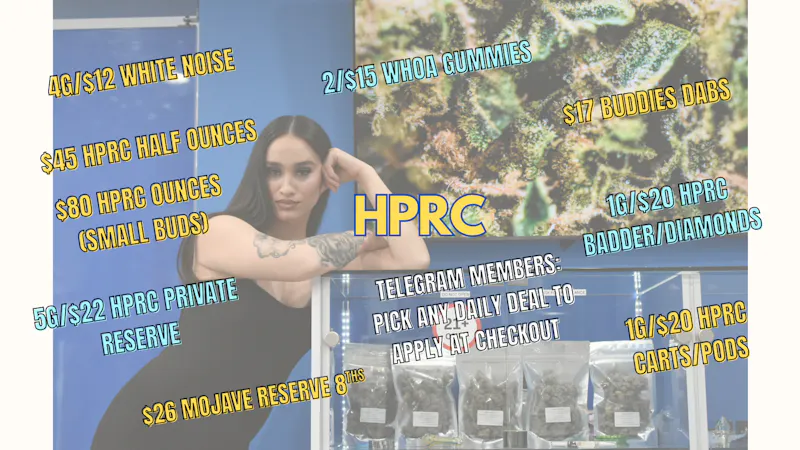 Herbal Pain Relief Center 5G/$22 HPRC PRIVATE RESERVE , $45 HPRC HALF OUNCES