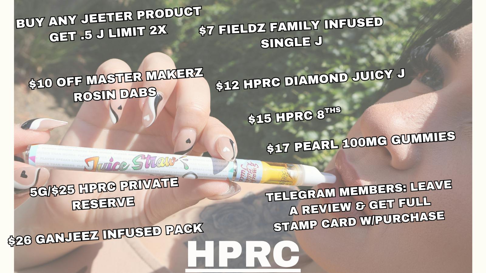 Herbal Pain Relief Center BUY ANY JEETER PRODUCT GET .5 J LIMIT 2X