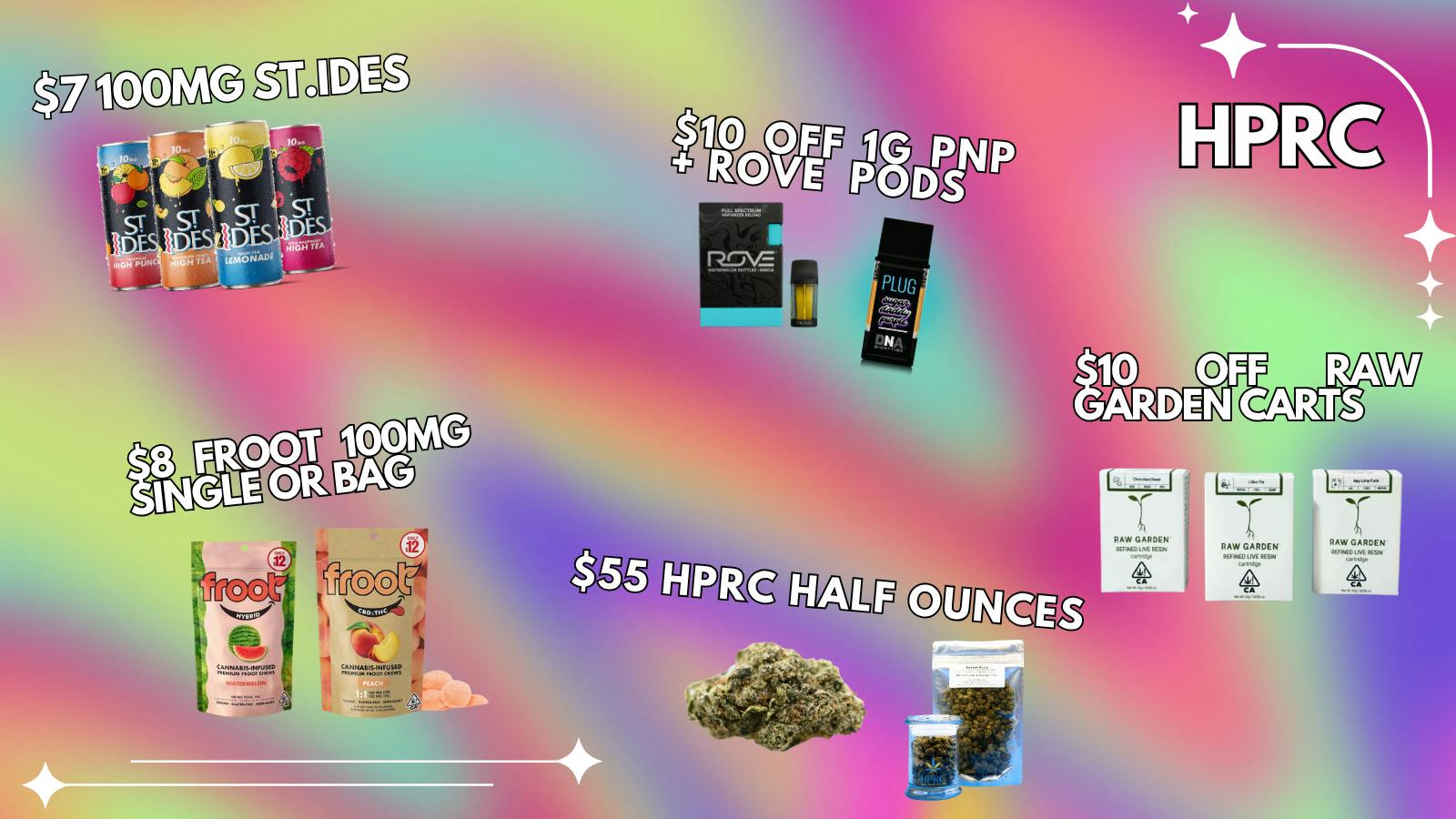 Herbal Pain Relief Center $10 OFF 1G PNP+STIIIzY PODS,$10 OFF RAW GARDEN CAR