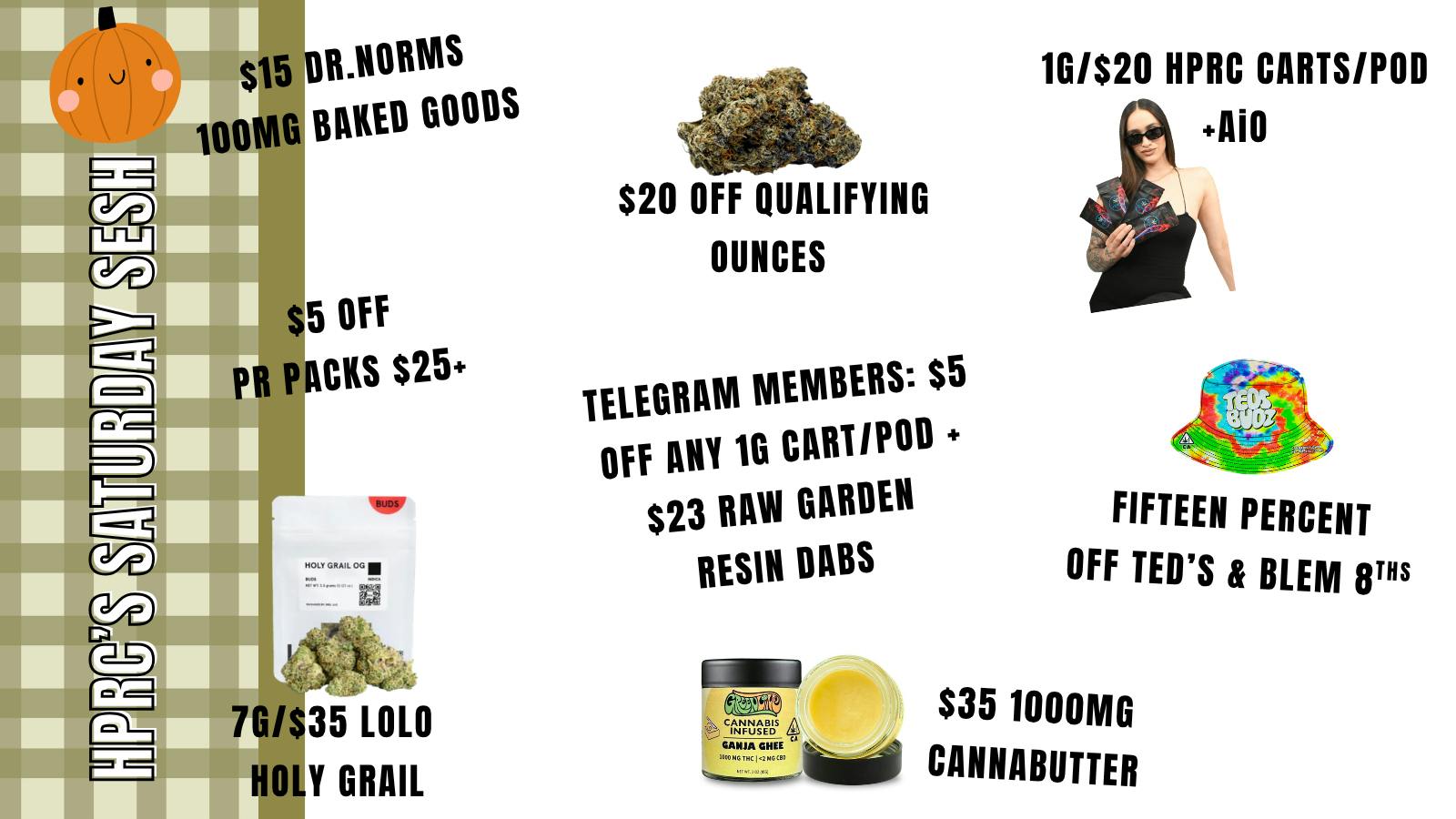 Herbal Pain Relief Center 1G/$20 HPRC AIO + 5G/$25 HPRC PRIVATE RESERVE