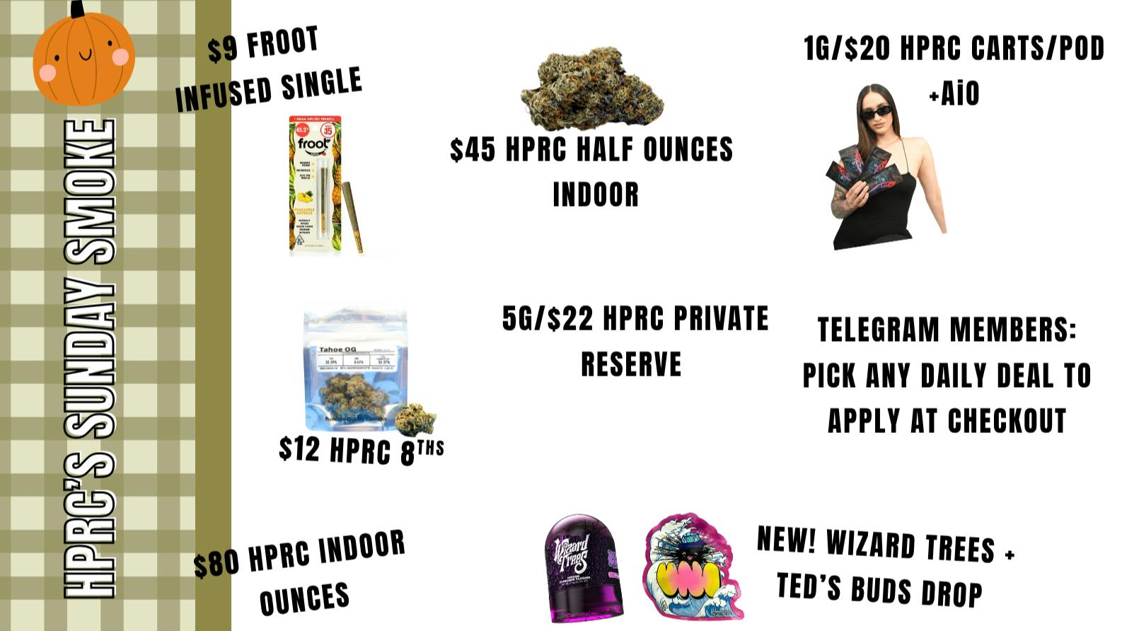 Herbal Pain Relief Center $9 FROOT INFUSED SINGLE + $12 HPRC 8THS
