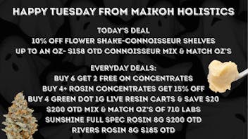 Maikoh Holistics - Denver 10% Off Flower Shake-Connoisseur