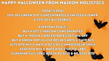 Maikoh Holistics - Denver 20% Off Green Dot Concentrates