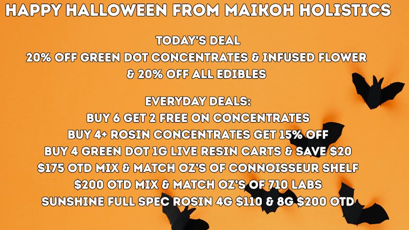 Maikoh Holistics - Boulder 20% Off Green Dot Concentrates