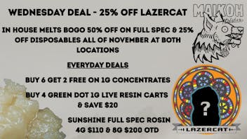 Maikoh Holistics - Boulder 25% Off ALL LazerCat!