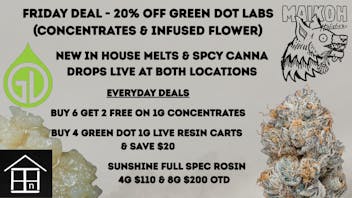 Maikoh Holistics - Boulder 20% Off Green Dot Concentrates