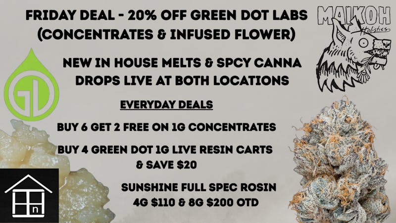Maikoh Holistics - Denver 20% Off Green Dot Concentrates