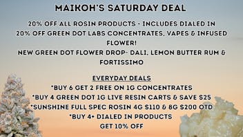 Maikoh Holistics - Boulder 20% Off ALL Rosin products!