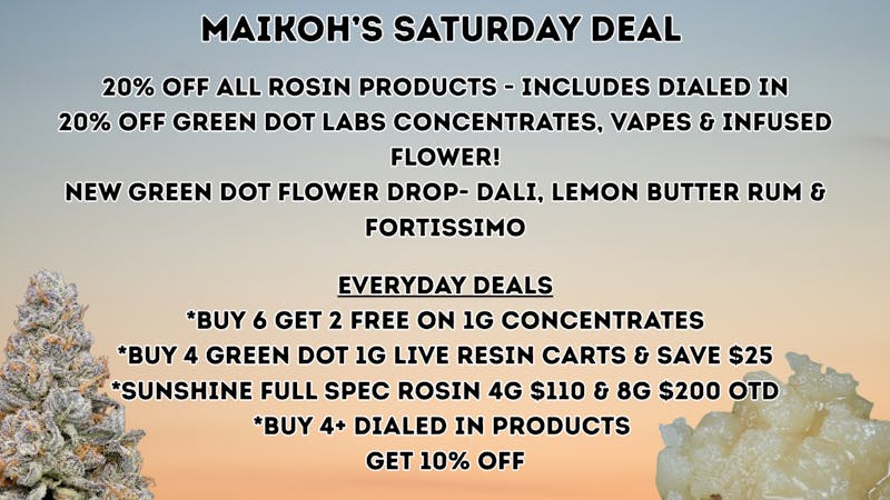 Maikoh Holistics - Boulder 20% Off ALL Rosin products!