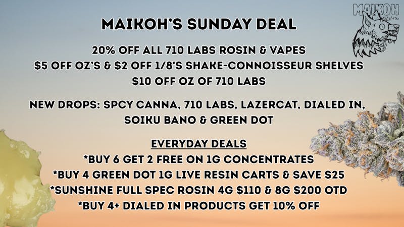 Maikoh Holistics - Denver 20% Off 710 Labs Concentrates
