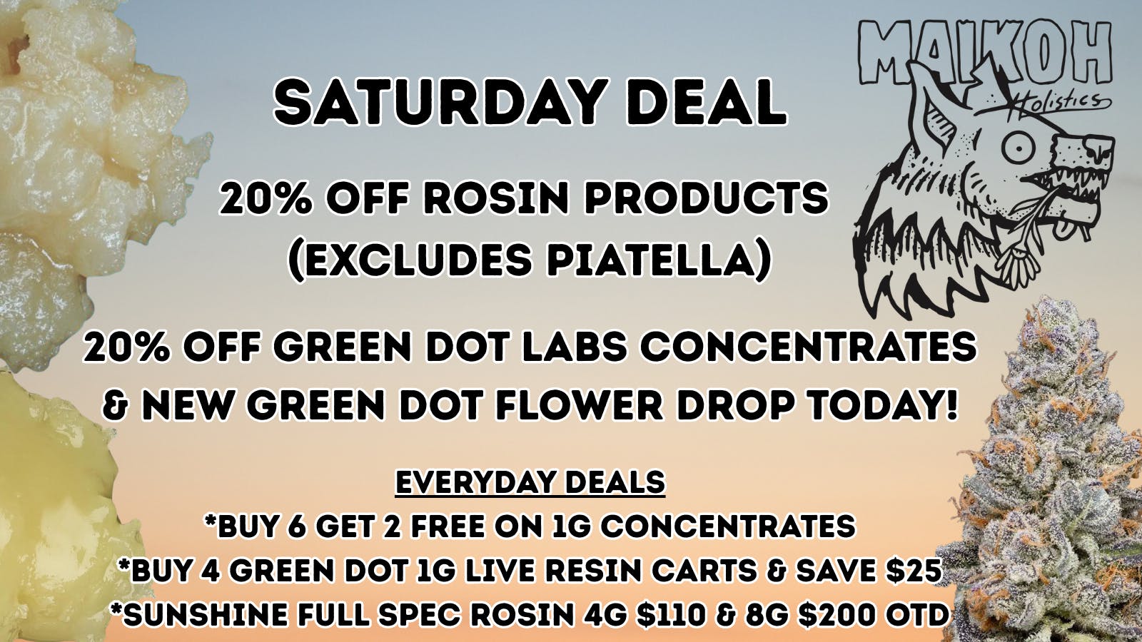 Maikoh Holistics - Denver 20% Off ALL Rosin products!