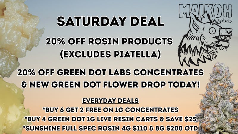 Maikoh Holistics - Denver 20% Off ALL Rosin products!