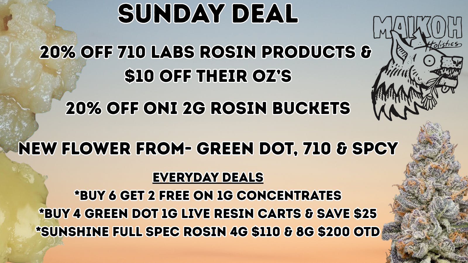 Maikoh Holistics - Denver 20% Off 710 Labs Concentrates