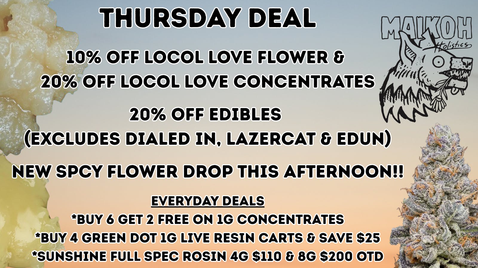 Maikoh Holistics - Boulder 10% Off Locol Love Flower