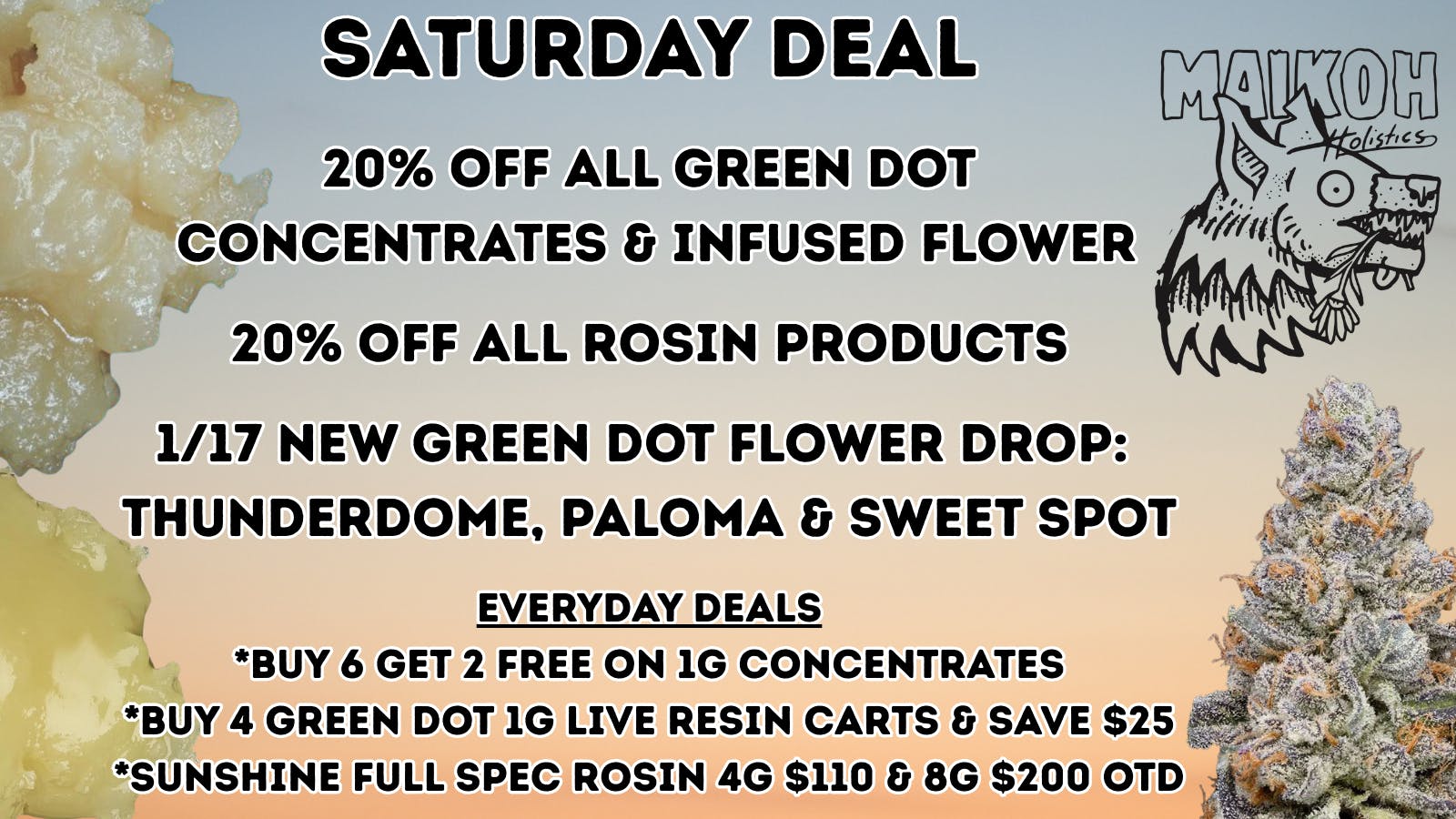 Maikoh Holistics - Denver 20% Off ALL Rosin products!