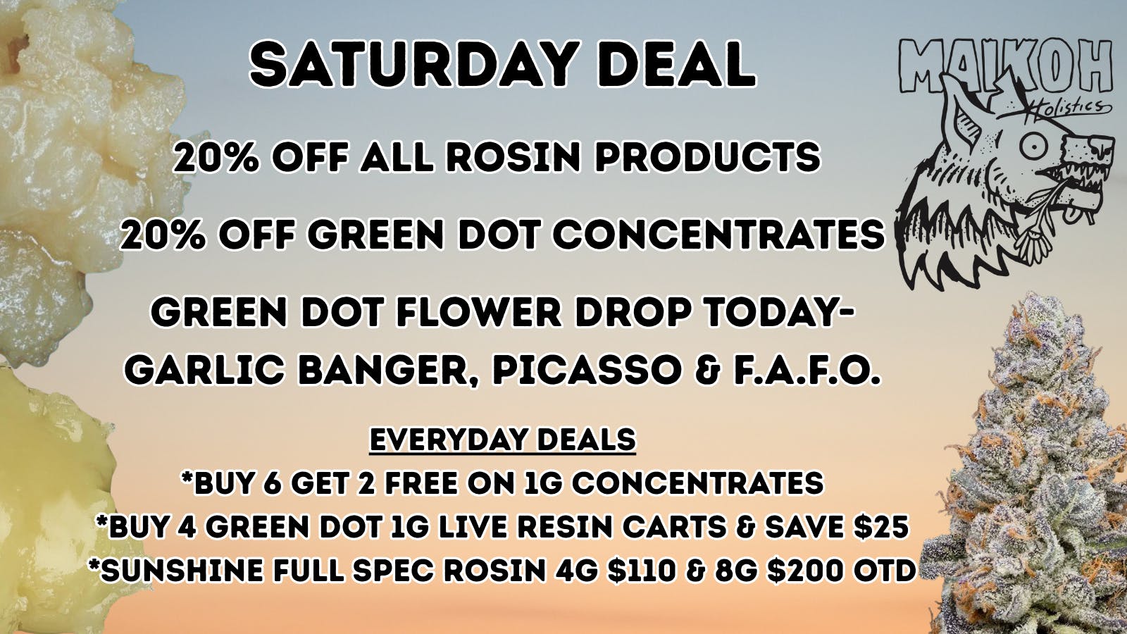 Maikoh Holistics - Boulder 20% Off ALL Rosin products!