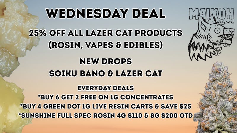 Maikoh Holistics - Boulder 25% Off ALL LazerCat!
