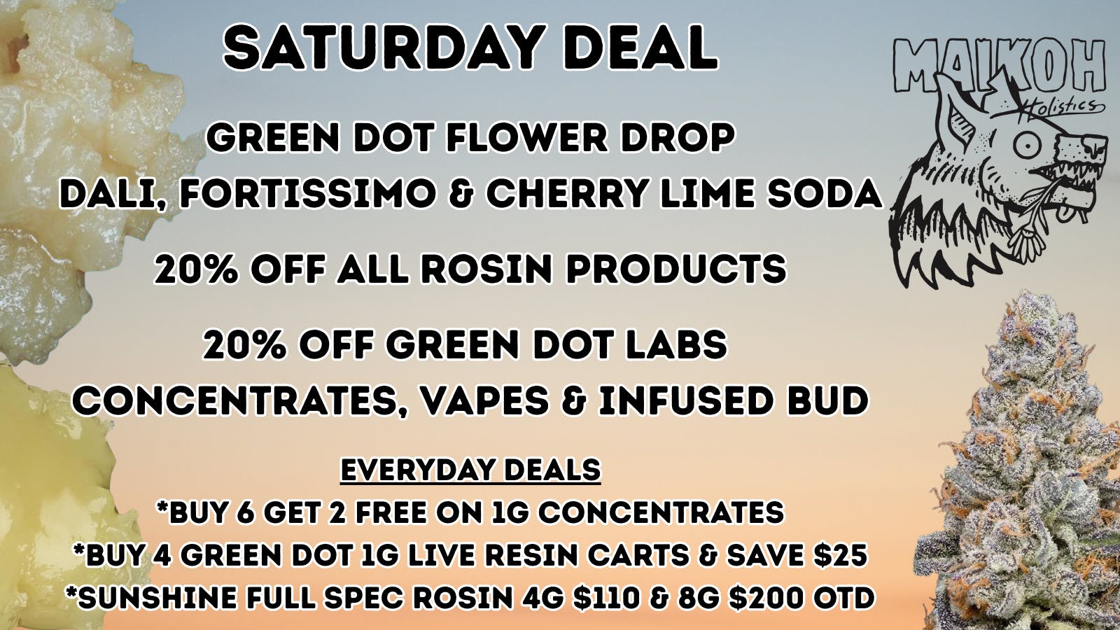 Maikoh Holistics - Boulder 20% Off ALL Rosin products!