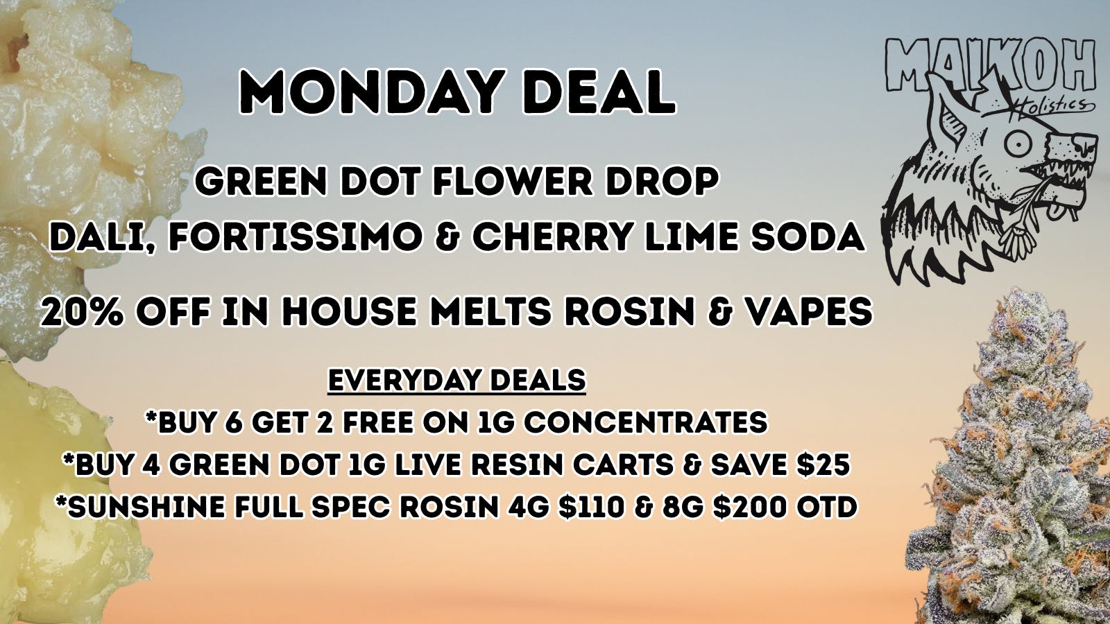 Maikoh Holistics - Boulder 20% Off In House Melts Rosin