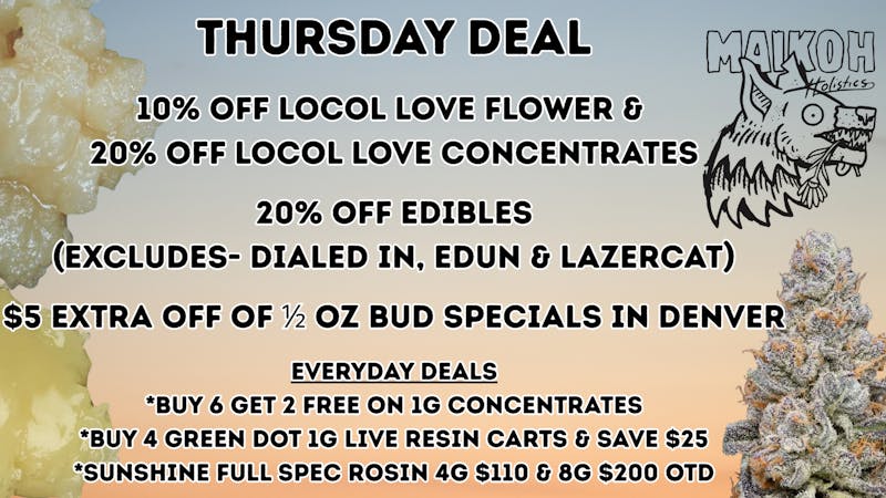 Maikoh Holistics - Denver 10% Off Locol Love Flower