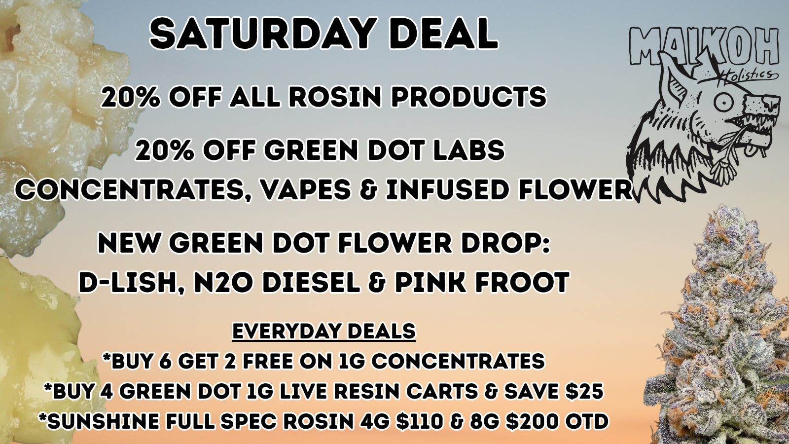 Maikoh Holistics - Denver 20% Off ALL Rosin products!
