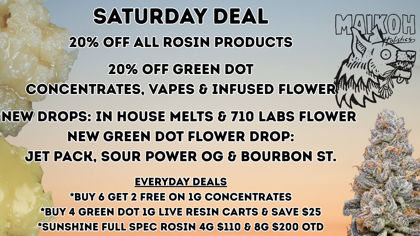 Maikoh Holistics - Boulder 20% Off ALL Rosin products!