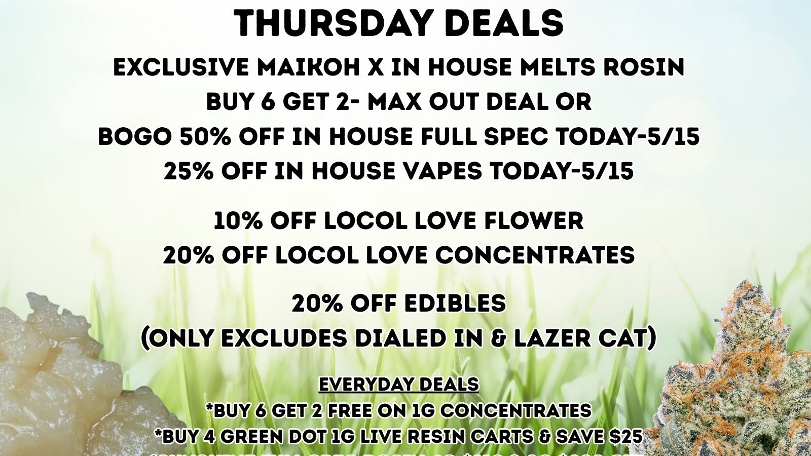 Maikoh Holistics - Denver 10% Off Locol Love Flower & 20% Off select Edibles