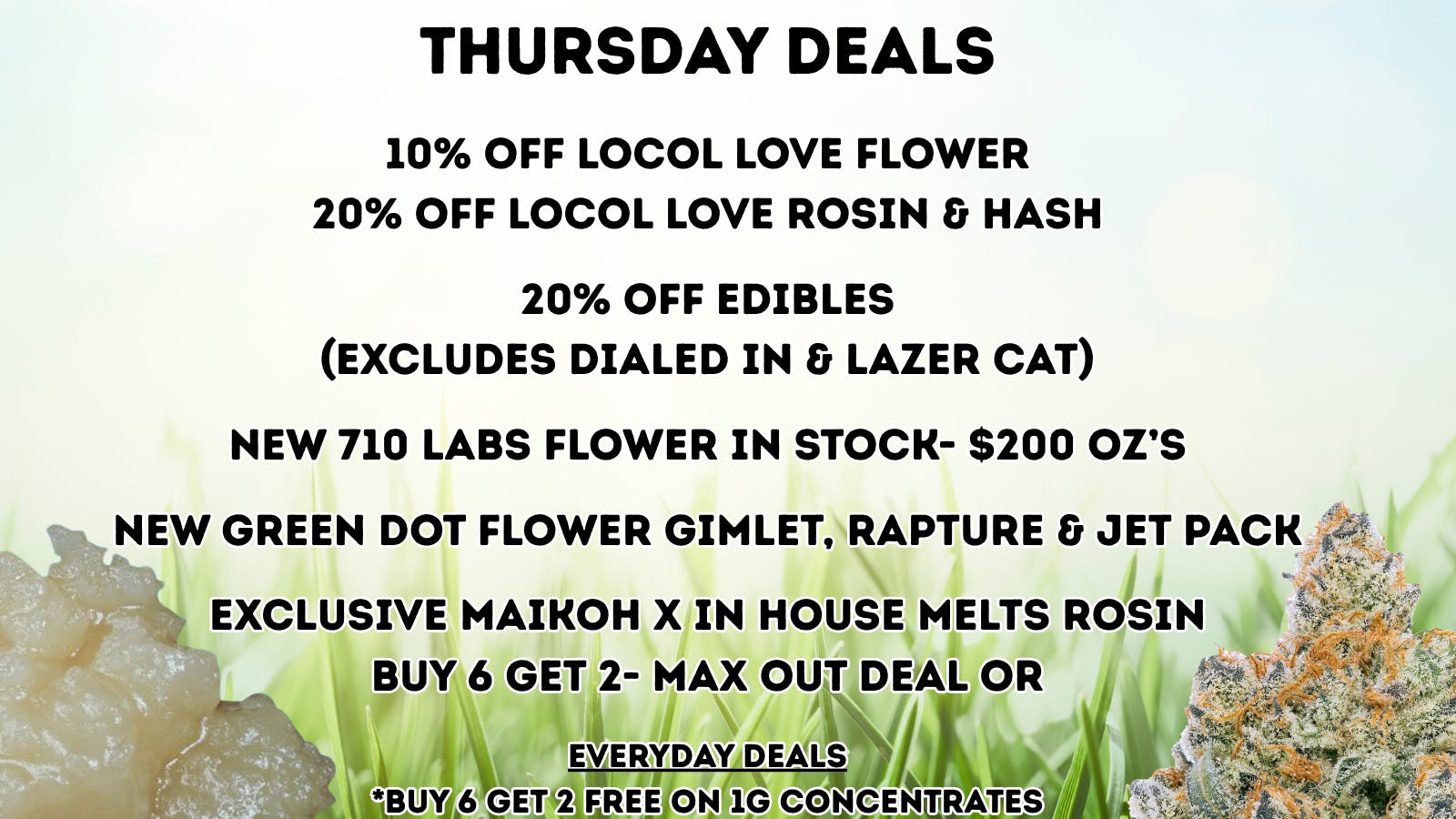 Maikoh Holistics - Boulder 10% Off Locol Love Flower & 20% Off select Edibles