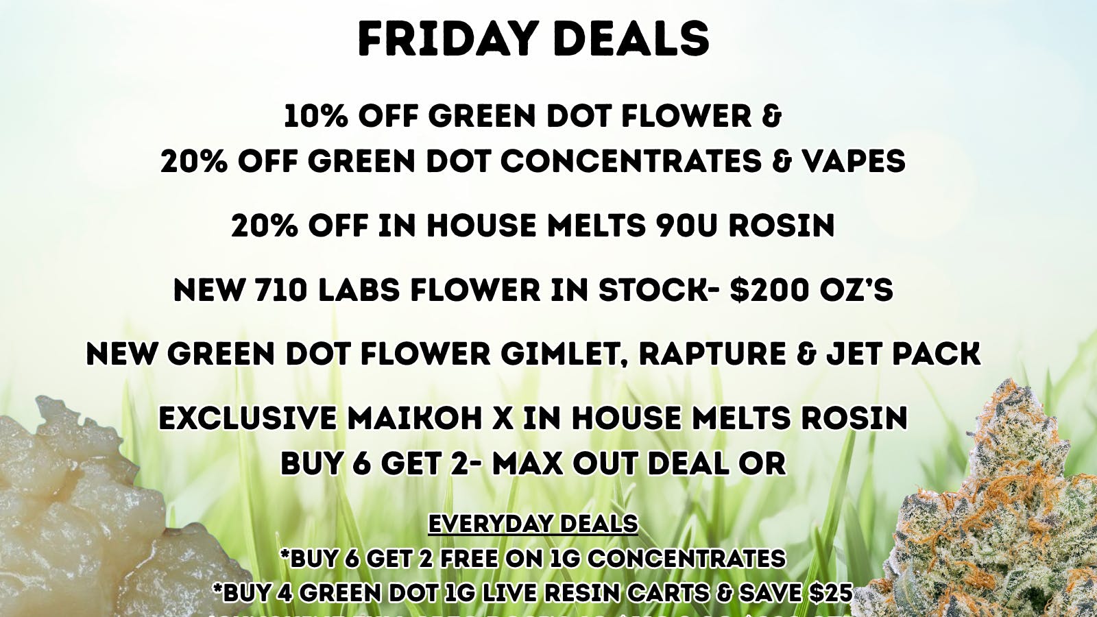 Maikoh Holistics - Denver 20% Off Green Dot Concentrates & In House Melts