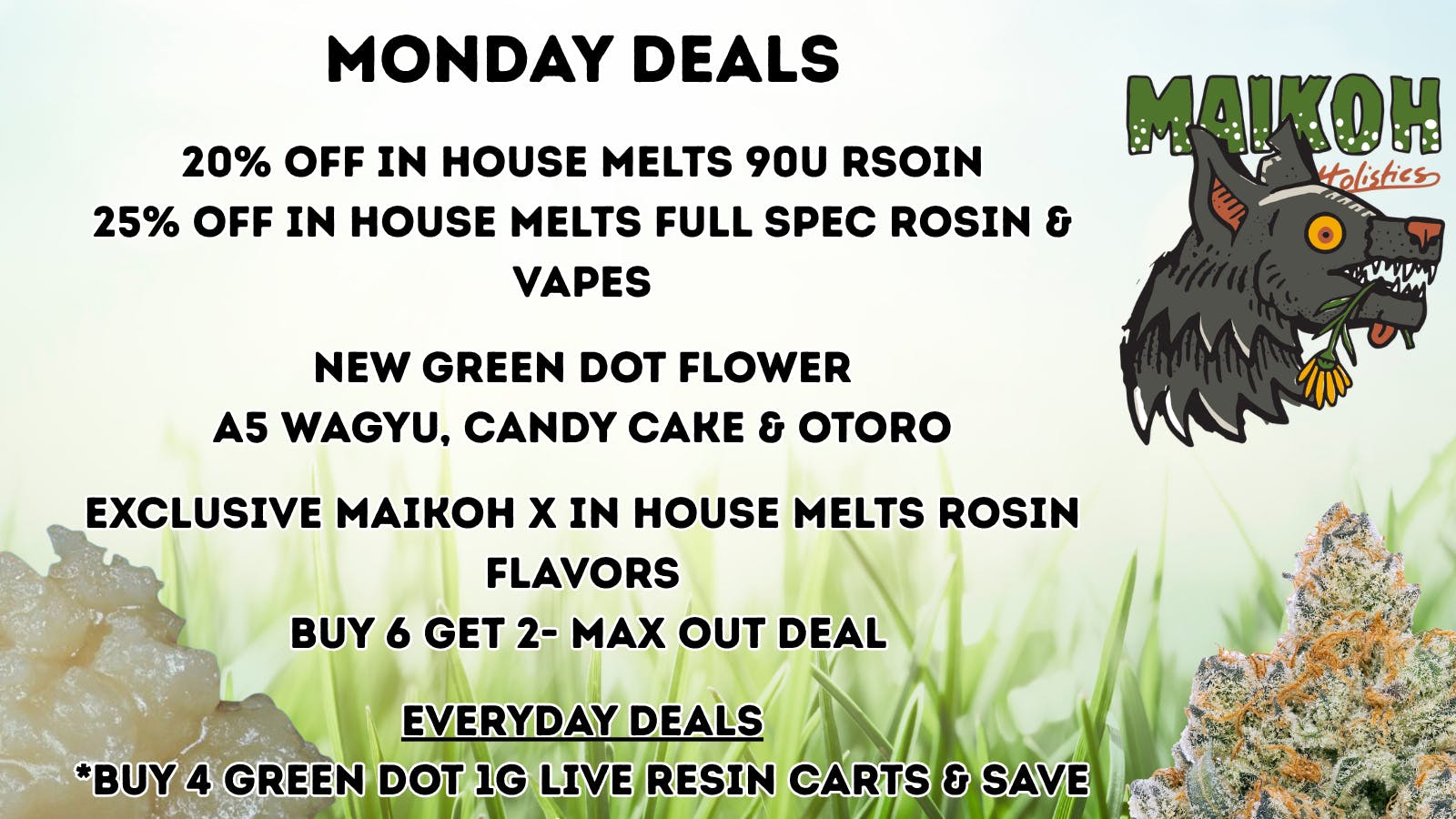 Maikoh Holistics - Boulder 20% Off In House Melts Rosin