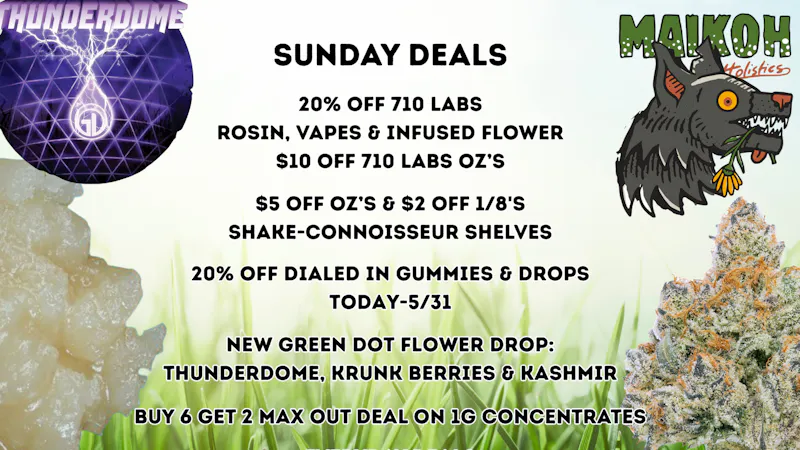 Maikoh Holistics - Boulder 20% Off 710 Labs Rosin & 20% Off Dialed In