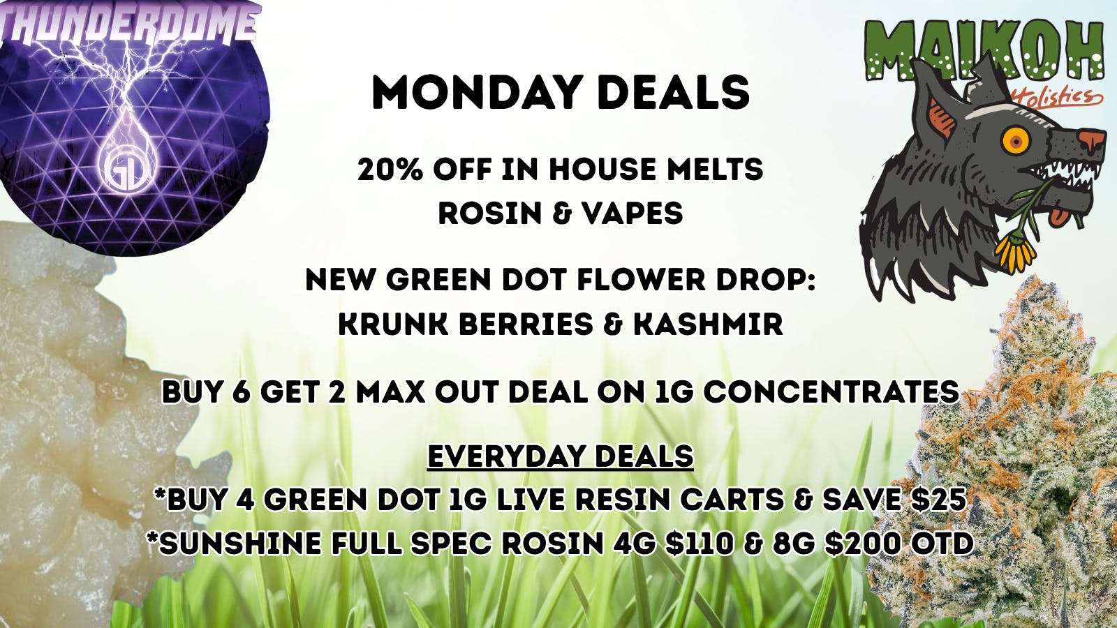 Maikoh Holistics - Boulder 20% Off In House Melts Rosin & Vapes