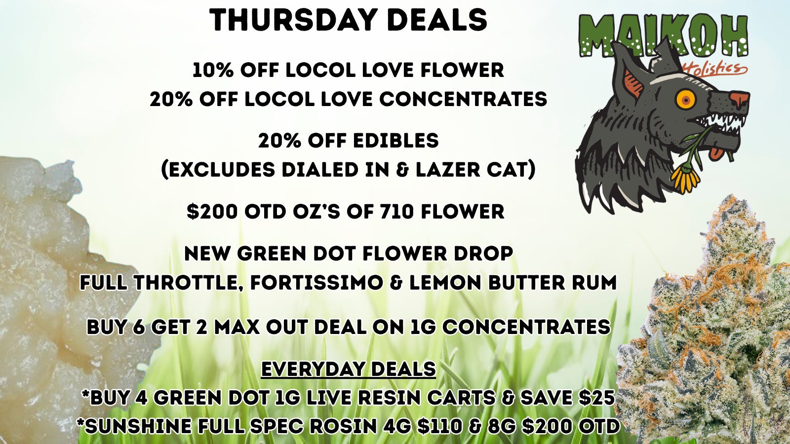 Maikoh Holistics - Boulder 10% Off Locol Love Flower